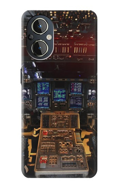 W3836 Airplane Cockpit Funda Carcasa Case y Caso Del Tirón Funda para OnePlus Nord N20 5G