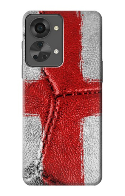 W3316 England Flag Vintage Football Graphic Funda Carcasa Case y Caso Del Tirón Funda para OnePlus Nord 2T