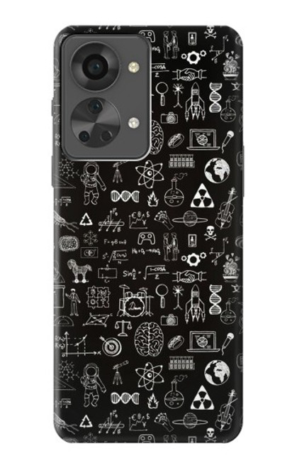 W3426 Blackboard Science Funda Carcasa Case y Caso Del Tirón Funda para OnePlus Nord 2T