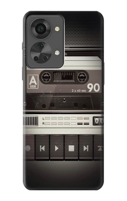 W3501 Vintage Cassette Player Funda Carcasa Case y Caso Del Tirón Funda para OnePlus Nord 2T