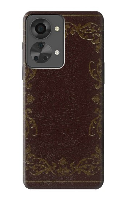 W3553 Vintage Book Cover Funda Carcasa Case y Caso Del Tirón Funda para OnePlus Nord 2T