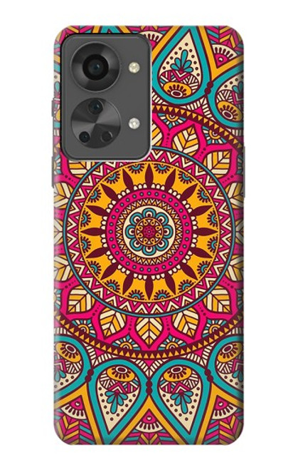 W3694 Hippie Art Pattern Funda Carcasa Case y Caso Del Tirón Funda para OnePlus Nord 2T