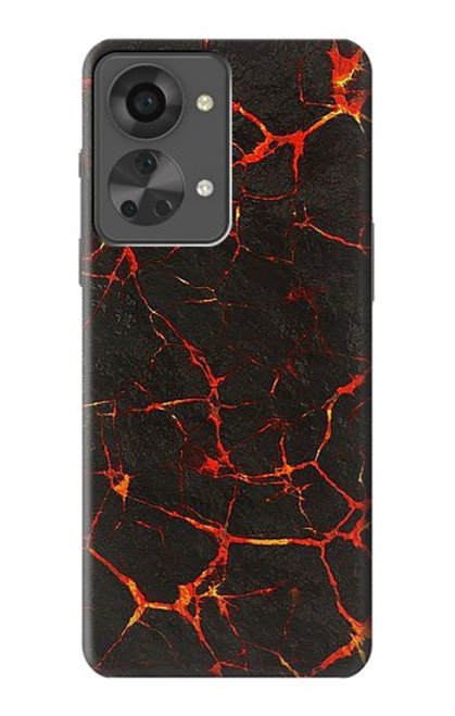 W3696 Lava Magma Funda Carcasa Case y Caso Del Tirón Funda para OnePlus Nord 2T