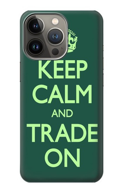 W3862 Keep Calm and Trade On Funda Carcasa Case y Caso Del Tirón Funda para iPhone 13 Pro Max