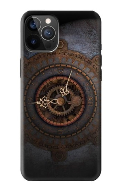 W3908 Vintage Clock Funda Carcasa Case y Caso Del Tirón Funda para iPhone 12, iPhone 12 Pro