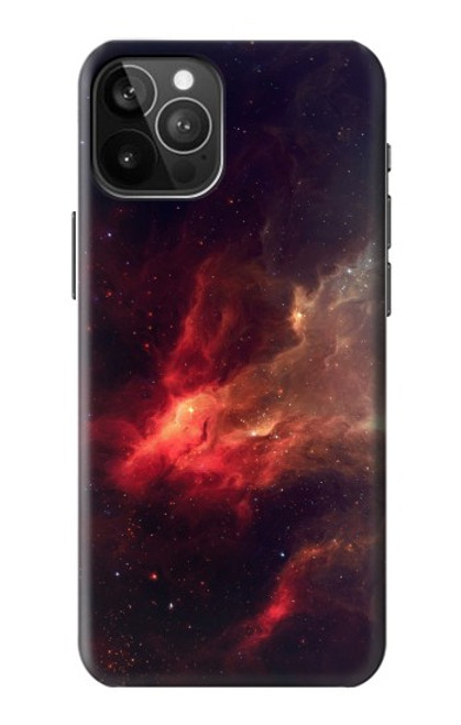 W3897 Red Nebula Space Funda Carcasa Case y Caso Del Tirón Funda para iPhone 12 Pro Max