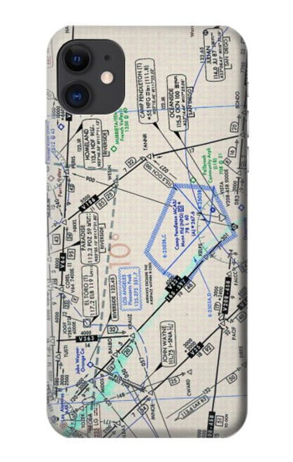 W3882 Flying Enroute Chart Funda Carcasa Case y Caso Del Tirón Funda para iPhone 11