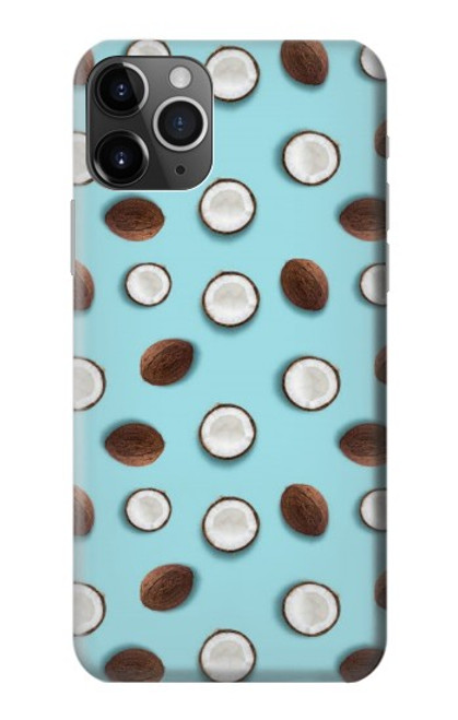 W3860 Coconut Dot Pattern Funda Carcasa Case y Caso Del Tirón Funda para iPhone 11 Pro Max