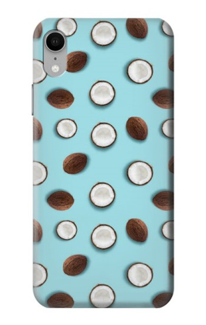 W3860 Coconut Dot Pattern Funda Carcasa Case y Caso Del Tirón Funda para iPhone XR