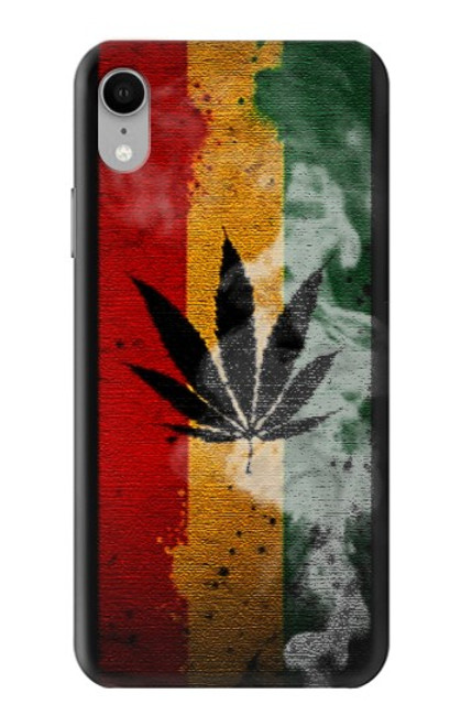 W3890 Reggae Rasta Flag Smoke Funda Carcasa Case y Caso Del Tirón Funda para iPhone XR