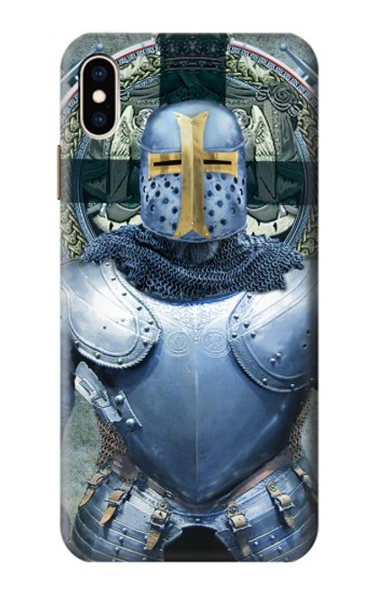 W3864 Medieval Templar Heavy Armor Knight Funda Carcasa Case y Caso Del Tirón Funda para iPhone XS Max