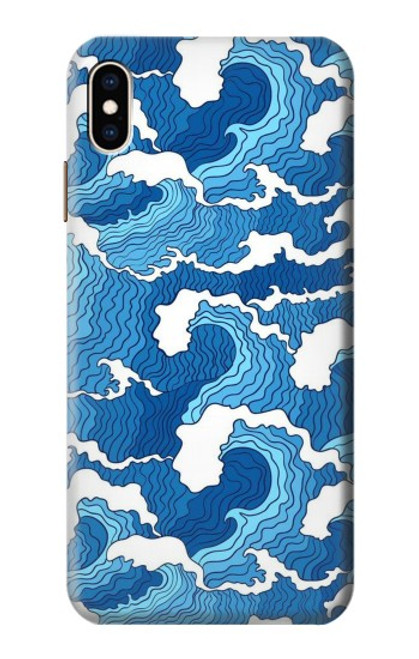 W3901 Aesthetic Storm Ocean Waves Funda Carcasa Case y Caso Del Tirón Funda para iPhone XS Max