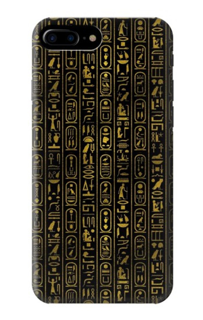 W3869 Ancient Egyptian Hieroglyphic Funda Carcasa Case y Caso Del Tirón Funda para iPhone 7 Plus, iPhone 8 Plus