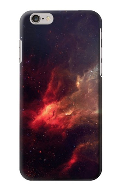 W3897 Red Nebula Space Funda Carcasa Case y Caso Del Tirón Funda para iPhone 6 6S