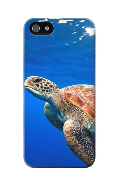 W3898 Sea Turtle Funda Carcasa Case y Caso Del Tirón Funda para iPhone 5 5S SE