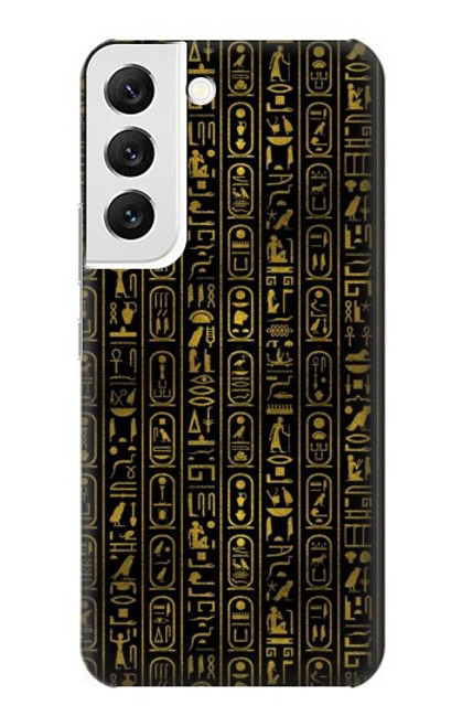 W3869 Ancient Egyptian Hieroglyphic Funda Carcasa Case y Caso Del Tirón Funda para Samsung Galaxy S22