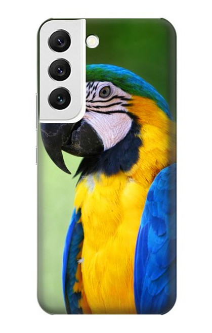W3888 Macaw Face Bird Funda Carcasa Case y Caso Del Tirón Funda para Samsung Galaxy S22