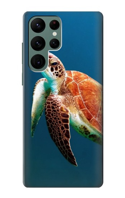 W3899 Sea Turtle Funda Carcasa Case y Caso Del Tirón Funda para Samsung Galaxy S22 Ultra