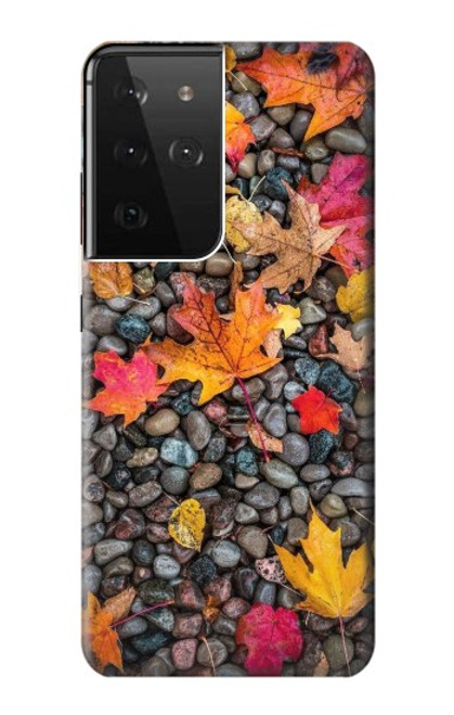 W3889 Maple Leaf Funda Carcasa Case y Caso Del Tirón Funda para Samsung Galaxy S21 Ultra 5G