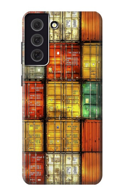 W3861 Colorful Container Block Funda Carcasa Case y Caso Del Tirón Funda para Samsung Galaxy S21 FE 5G