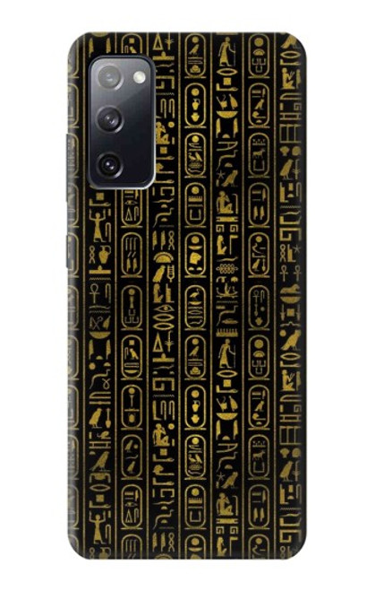 W3869 Ancient Egyptian Hieroglyphic Funda Carcasa Case y Caso Del Tirón Funda para Samsung Galaxy S20 FE