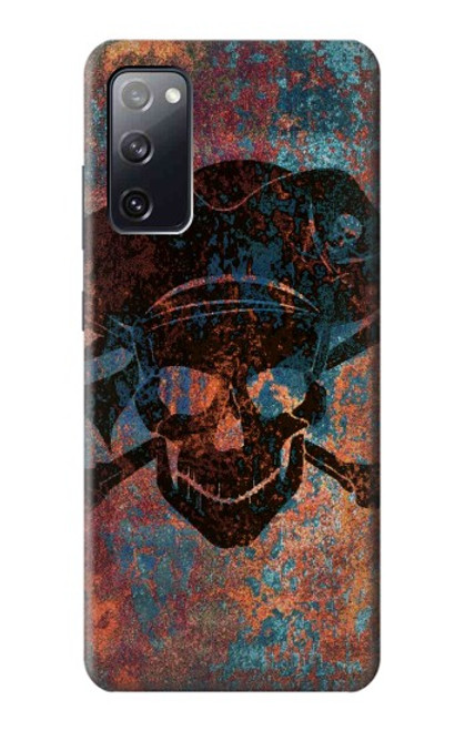 W3895 Pirate Skull Metal Funda Carcasa Case y Caso Del Tirón Funda para Samsung Galaxy S20 FE