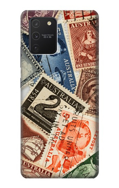 W3900 Stamps Funda Carcasa Case y Caso Del Tirón Funda para Samsung Galaxy S10 Lite