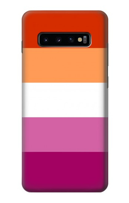 W3887 Lesbian Pride Flag Funda Carcasa Case y Caso Del Tirón Funda para Samsung Galaxy S10 Plus