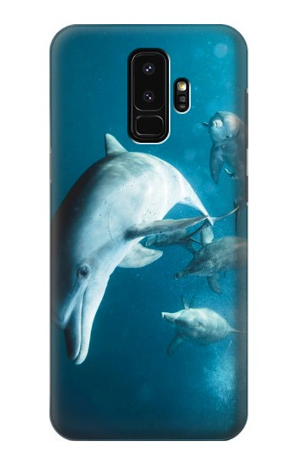 W3878 Dolphin Funda Carcasa Case y Caso Del Tirón Funda para Samsung Galaxy S9 Plus