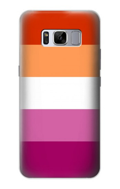 W3887 Lesbian Pride Flag Funda Carcasa Case y Caso Del Tirón Funda para Samsung Galaxy S8