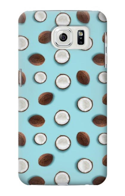 W3860 Coconut Dot Pattern Funda Carcasa Case y Caso Del Tirón Funda para Samsung Galaxy S7 Edge