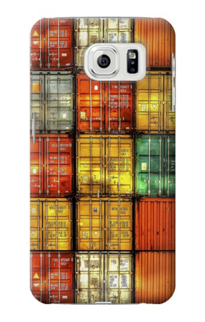 W3861 Colorful Container Block Funda Carcasa Case y Caso Del Tirón Funda para Samsung Galaxy S7 Edge