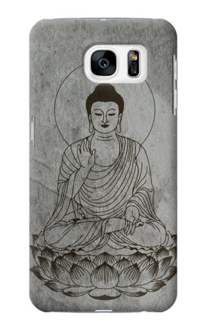 W3873 Buddha Line Art Funda Carcasa Case y Caso Del Tirón Funda para Samsung Galaxy S7