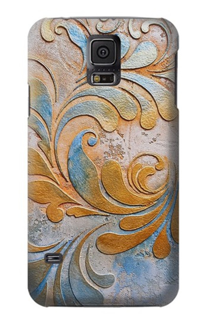 W3875 Canvas Vintage Rugs Funda Carcasa Case y Caso Del Tirón Funda para Samsung Galaxy S5