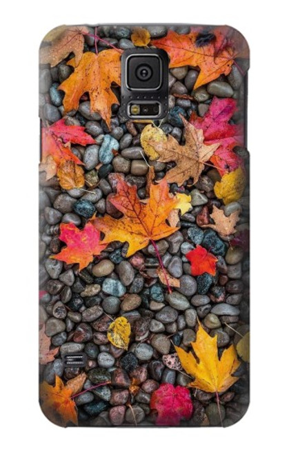 W3889 Maple Leaf Funda Carcasa Case y Caso Del Tirón Funda para Samsung Galaxy S5