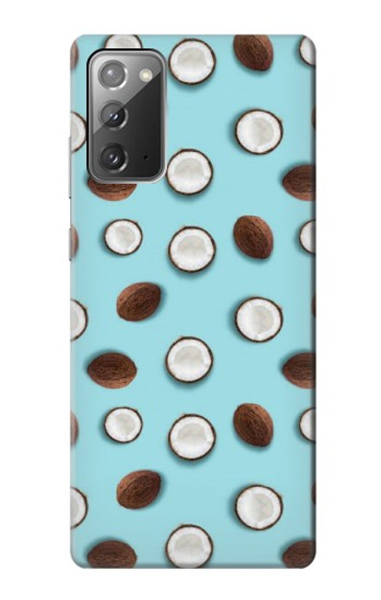 W3860 Coconut Dot Pattern Funda Carcasa Case y Caso Del Tirón Funda para Samsung Galaxy Note 20