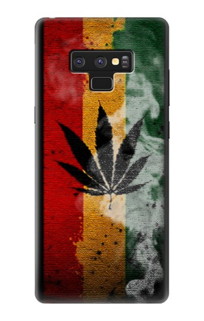 W3890 Reggae Rasta Flag Smoke Funda Carcasa Case y Caso Del Tirón Funda para Note 9 Samsung Galaxy Note9