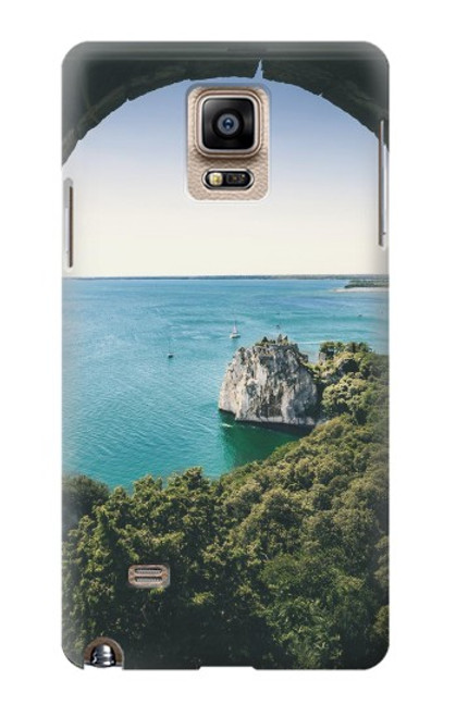 W3865 Europe Duino Beach Italy Funda Carcasa Case y Caso Del Tirón Funda para Samsung Galaxy Note 4