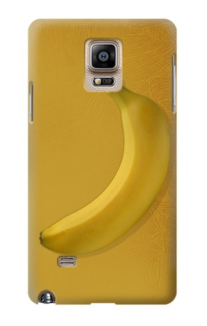 W3872 Banana Funda Carcasa Case y Caso Del Tirón Funda para Samsung Galaxy Note 4