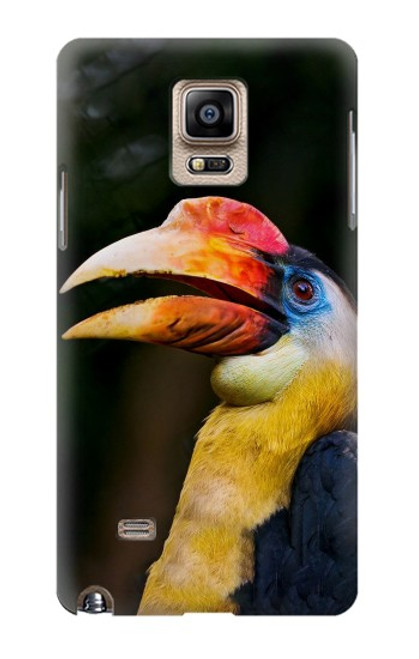 W3876 Colorful Hornbill Funda Carcasa Case y Caso Del Tirón Funda para Samsung Galaxy Note 4