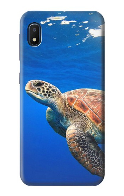 W3898 Sea Turtle Funda Carcasa Case y Caso Del Tirón Funda para Samsung Galaxy A10e