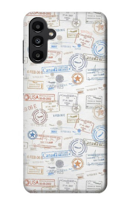 W3903 Travel Stamps Funda Carcasa Case y Caso Del Tirón Funda para Samsung Galaxy A13 5G