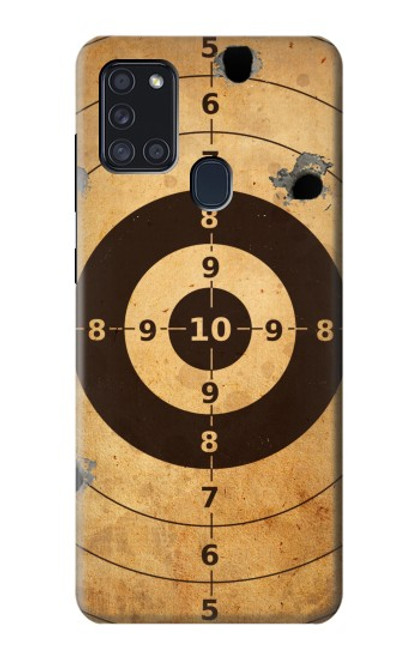 W3894 Paper Gun Shooting Target Funda Carcasa Case y Caso Del Tirón Funda para Samsung Galaxy A21s