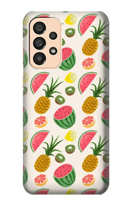 W3883 Fruit Pattern Funda Carcasa Case y Caso Del Tirón Funda para Samsung Galaxy A33 5G