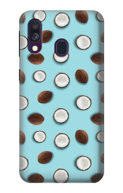 W3860 Coconut Dot Pattern Funda Carcasa Case y Caso Del Tirón Funda para Samsung Galaxy A40