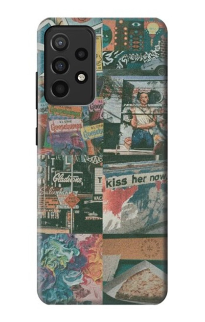 W3909 Vintage Poster Funda Carcasa Case y Caso Del Tirón Funda para Samsung Galaxy A52, Galaxy A52 5G