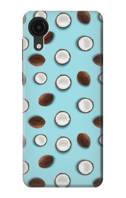 W3860 Coconut Dot Pattern Funda Carcasa Case y Caso Del Tirón Funda para Samsung Galaxy A03 Core