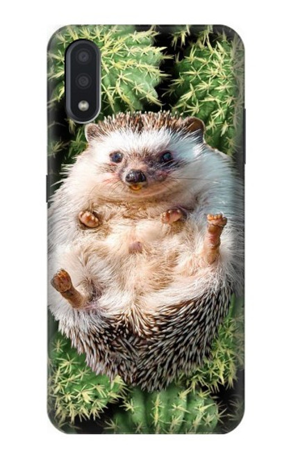 W3863 Pygmy Hedgehog Dwarf Hedgehog Paint Funda Carcasa Case y Caso Del Tirón Funda para Samsung Galaxy A01