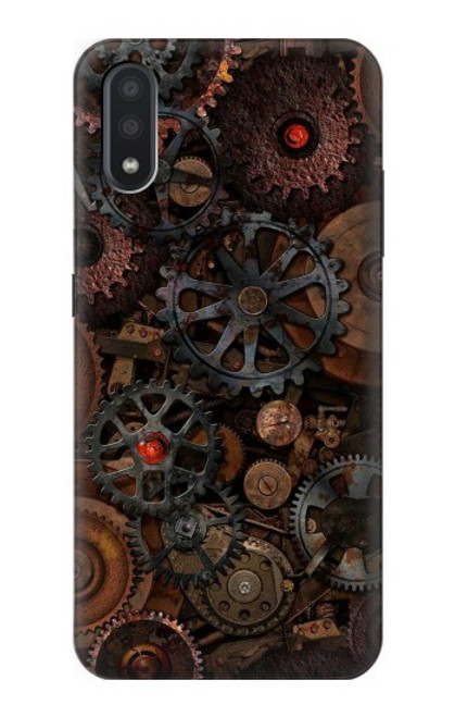 W3884 Steampunk Mechanical Gears Funda Carcasa Case y Caso Del Tirón Funda para Samsung Galaxy A01
