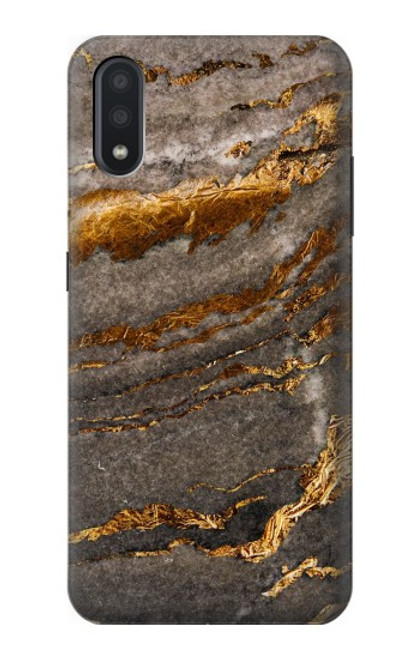 W3886 Gray Marble Rock Funda Carcasa Case y Caso Del Tirón Funda para Samsung Galaxy A01